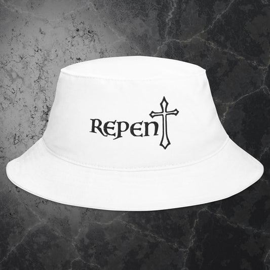 Repent black logo Bucket Hat